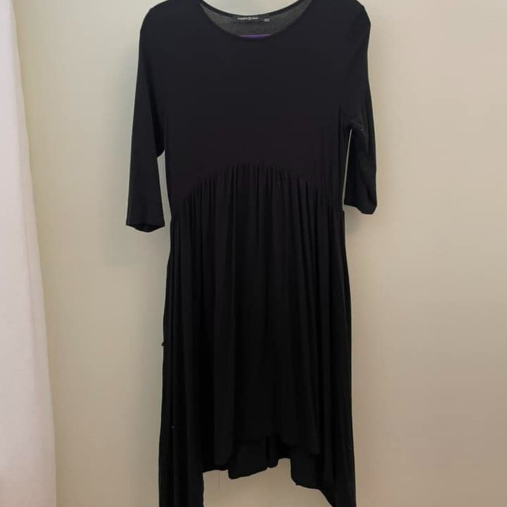 Black Mid Legnth HippieChic Dress